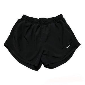 black nike athletic shorts